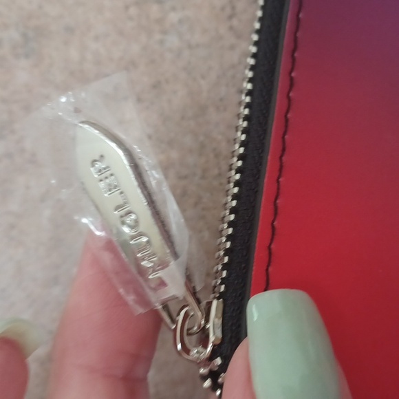 NWOT Mugler Purple Ombre Zipper Pouch - Picture 2 of 6